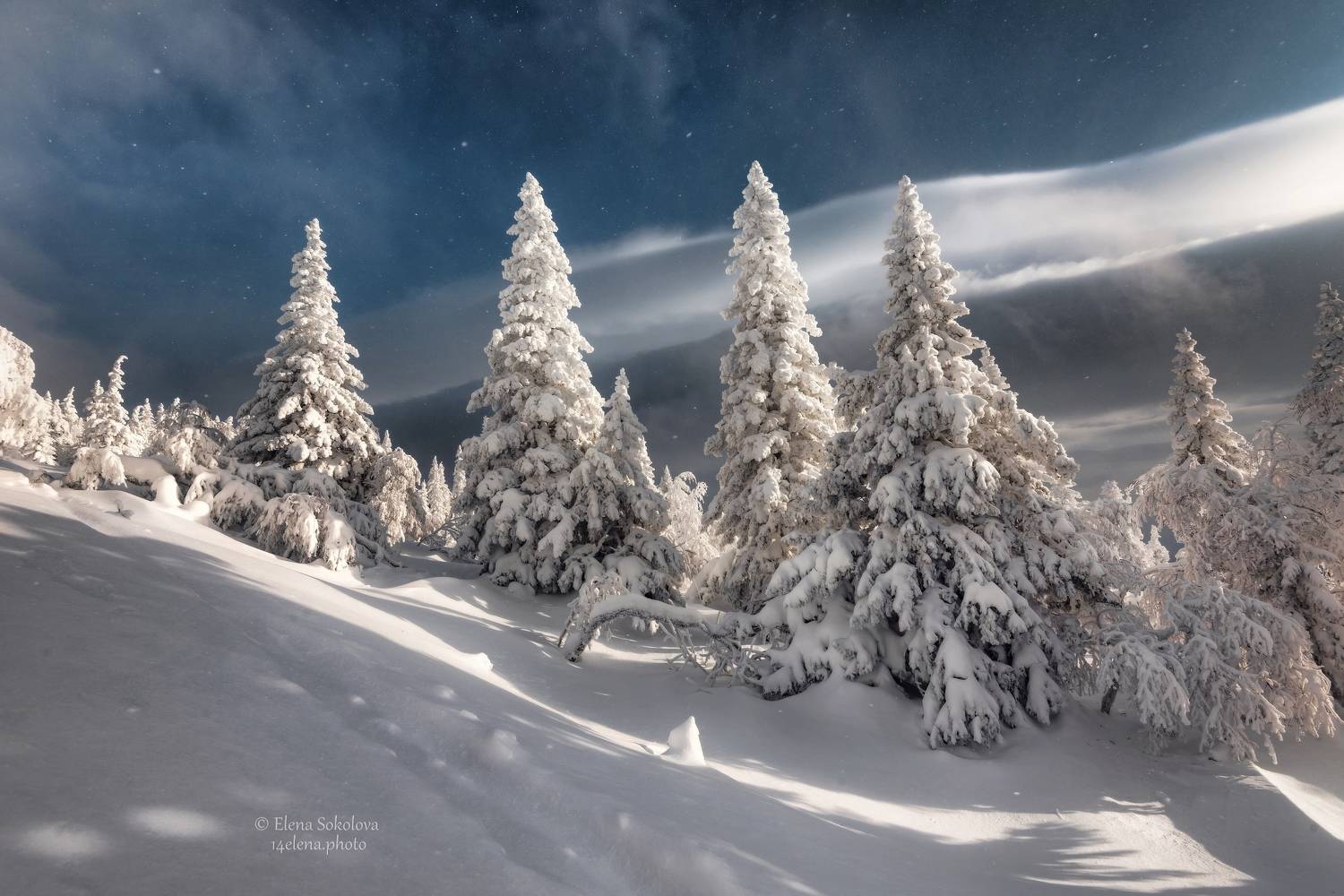 горы, уреньга, хребет, зима, пейзаж, снег, лес, Соколова Елена