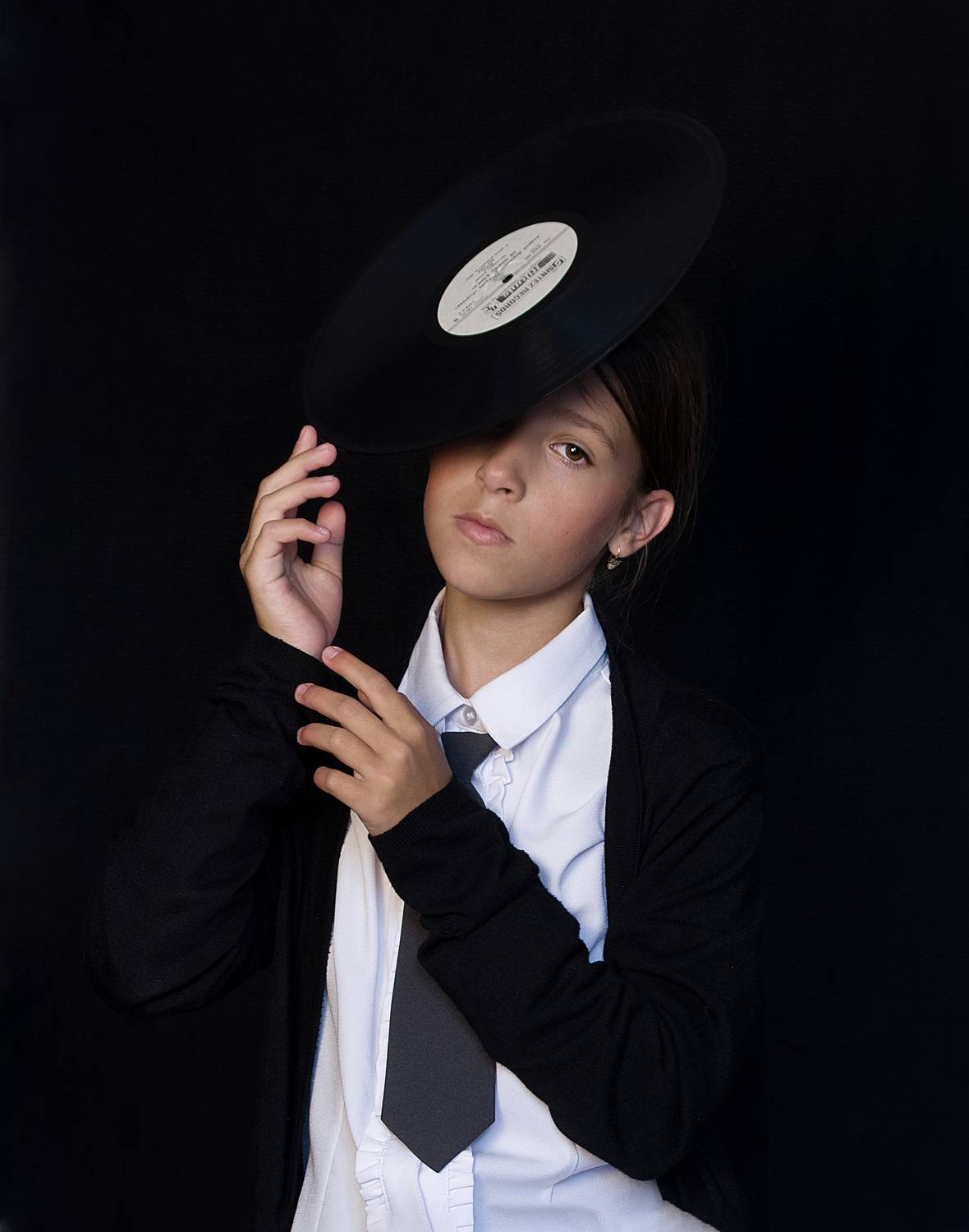 винил, пластинка, музыка, портрет, Оксана Макарова