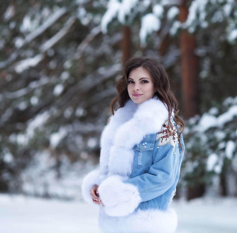 девушка, красотка, зима, настроение,girl, beautiful, winter Красавица зима фото превью