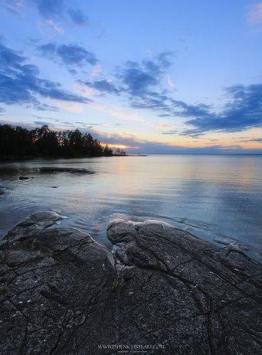 Летний закат на Ладоге