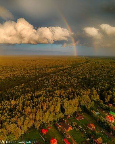 Над деревней Введенское