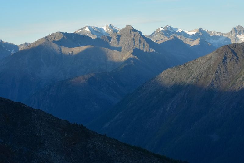 россия, алтай, горный алтай, пейзажи, горы Катунский хребет Алтай фото превью