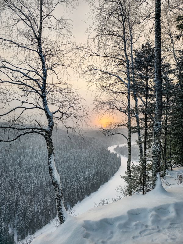 пермь усьвинскиестолбы путешествие туризм рассвет среднийурал Над обрывом...  фото превью