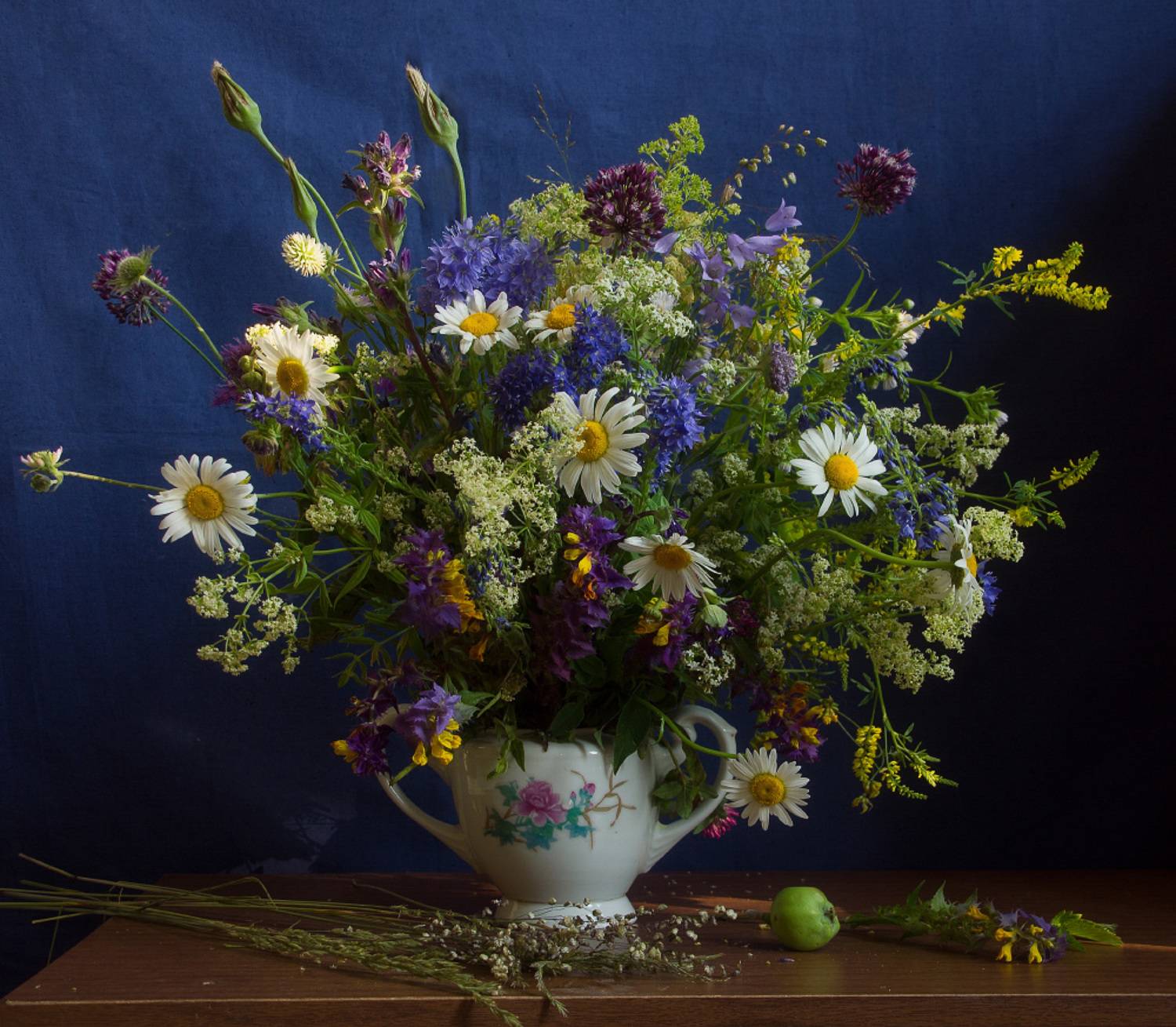 цветы, букет, ромашки, клевер, солнце, Колеснева Елена