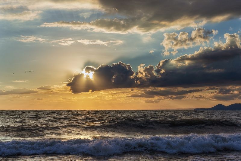 море, облака, солнце Морские зарисовки фото превью