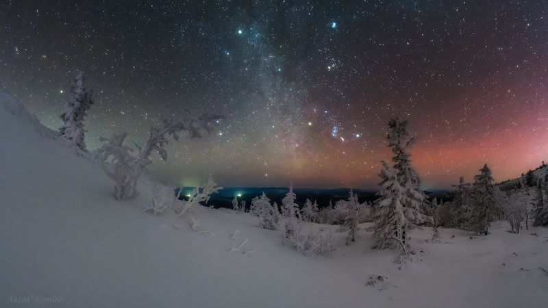 зима, ночь, звезды, орион, голец, приморье Зимний сон фото превью