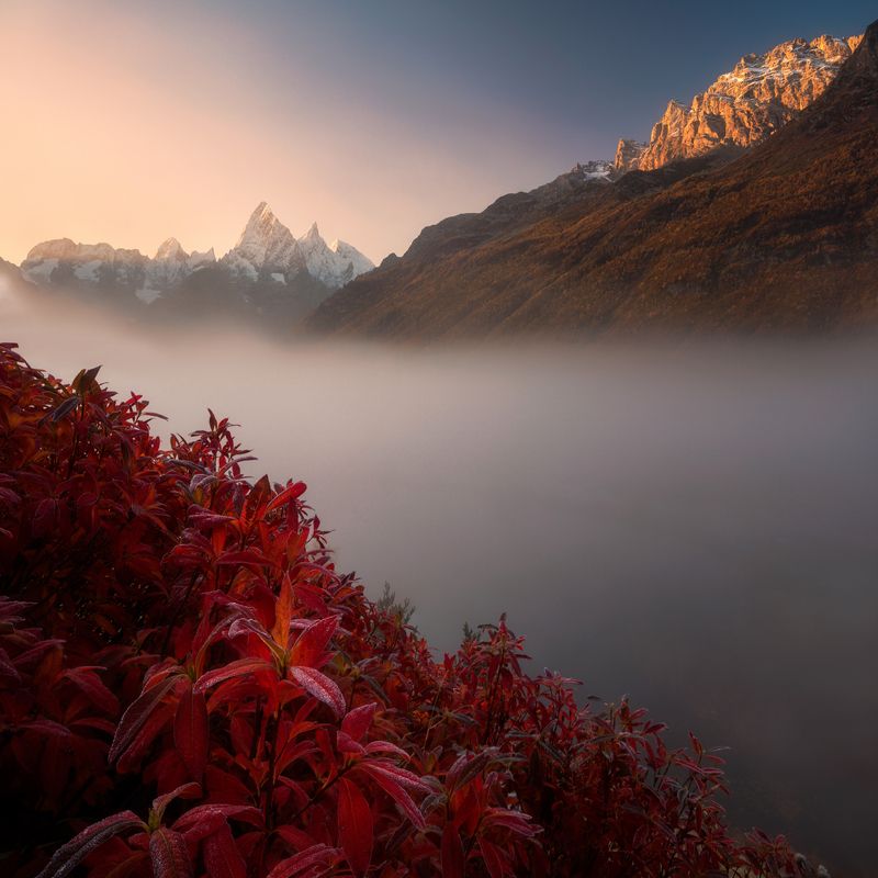 домбай, туманлы-кёль Туманлы-Кёль в квадрате фото превью