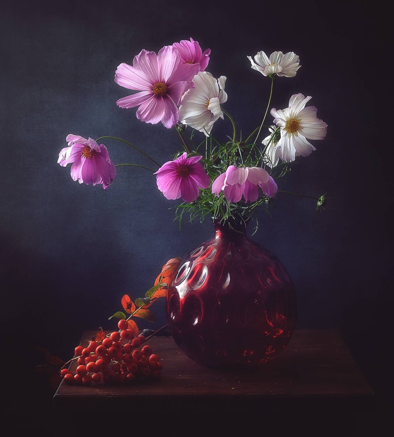 натюрморт,цветы,космея,букет, Наталия К