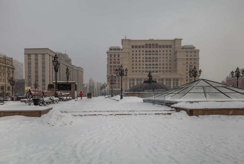 Зарисовки январским снежным утром фото превью