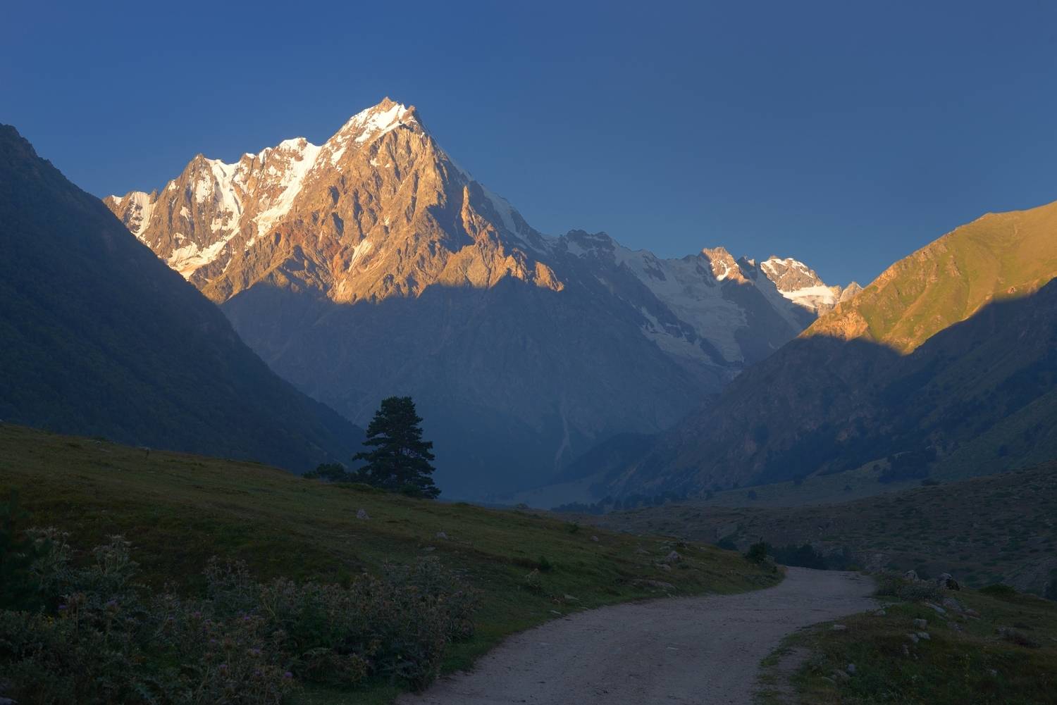 горы лето кавказ рассвет, Александр Жарников