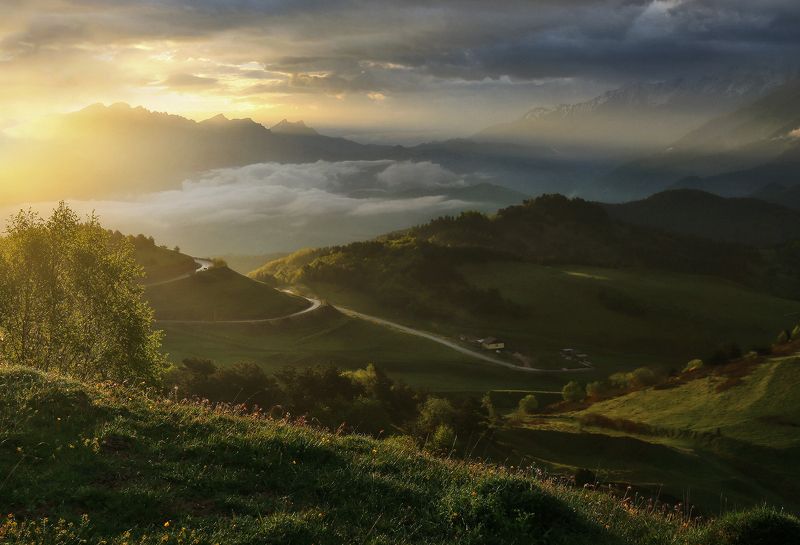 Утро в горах Ингушетии фото превью