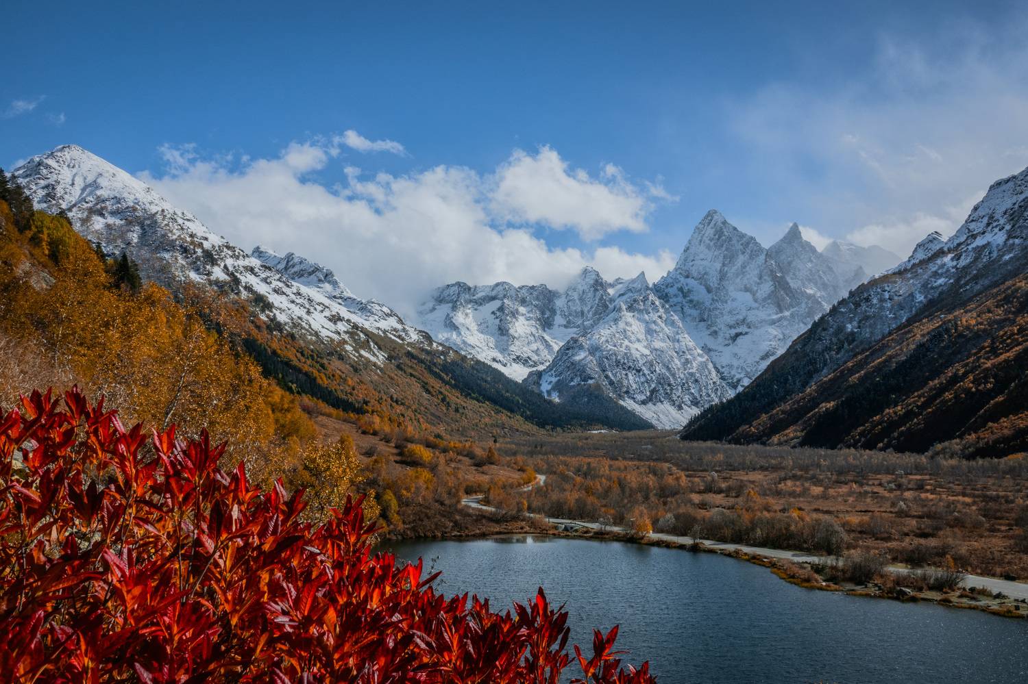 карачаево черкесия, домбай, тебердинский заповедник, горы, осень, кчр, озеро, туманлы-кель, Шишкалов Константин