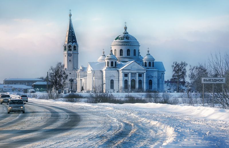 Сельское утро фото превью