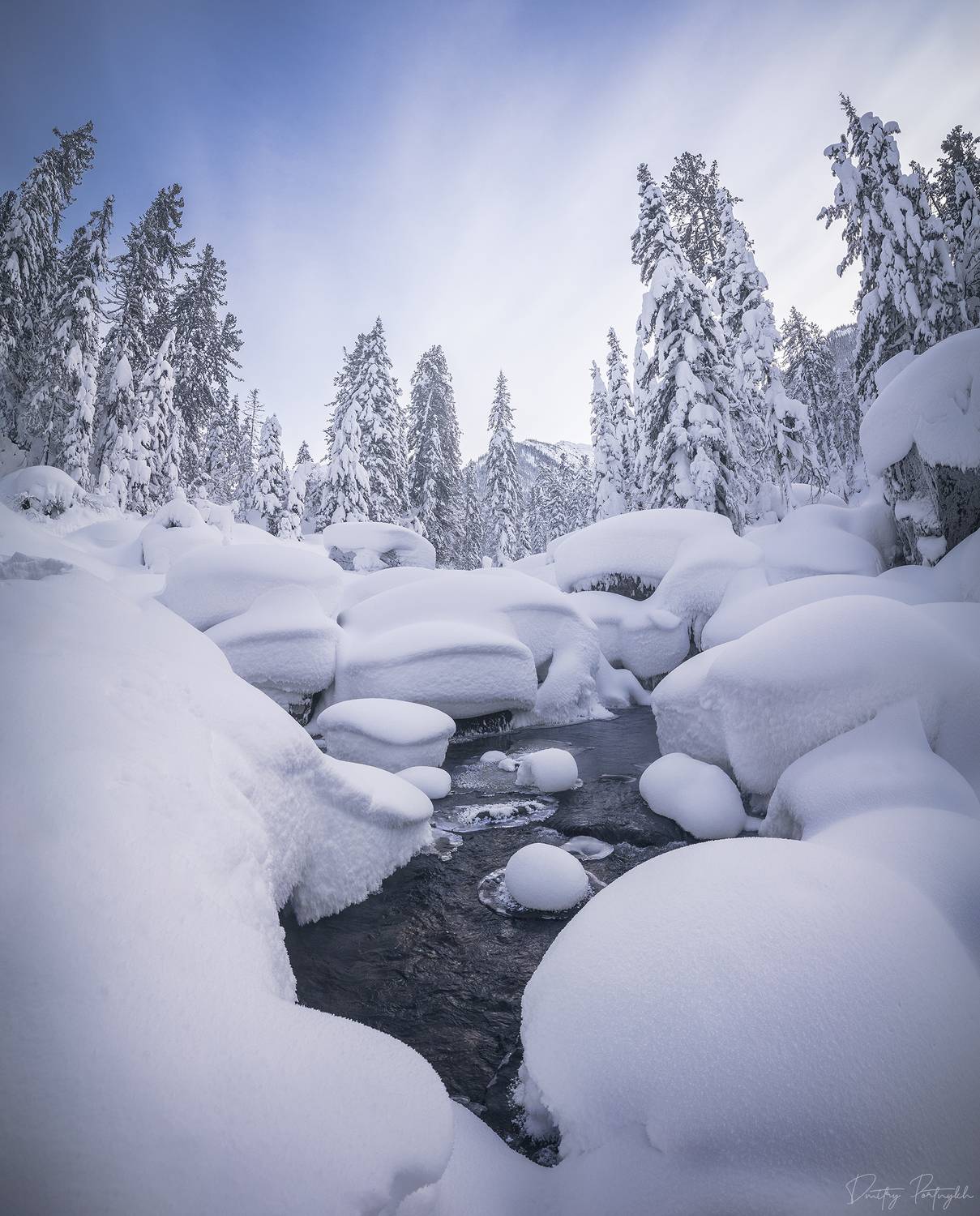мамай, снег, горы, река, пейзаж, день, зима, сказка, Портных Дмитрий