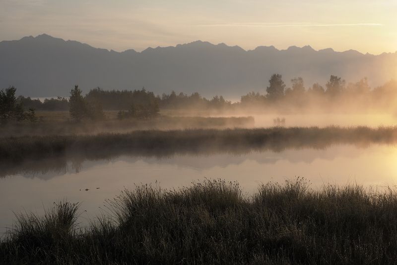 Восход на Койморских озёрах фото превью