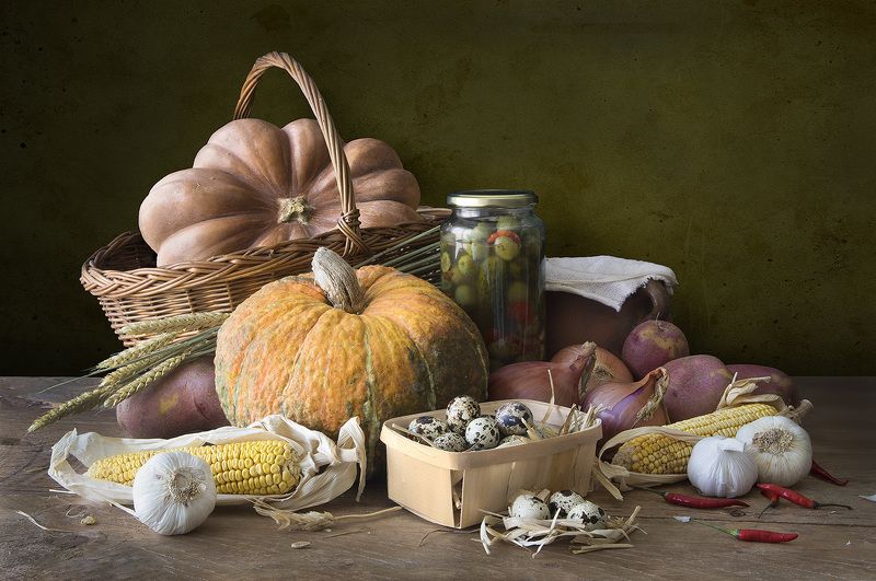 Still life with pumpkins фото превью