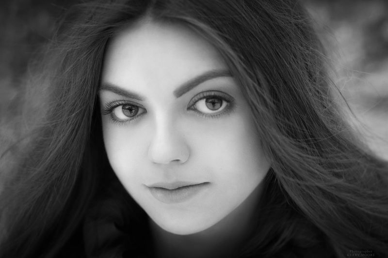 people, street, portrait,girl,woman,bnw,bw,winter,face Natasha фото превью