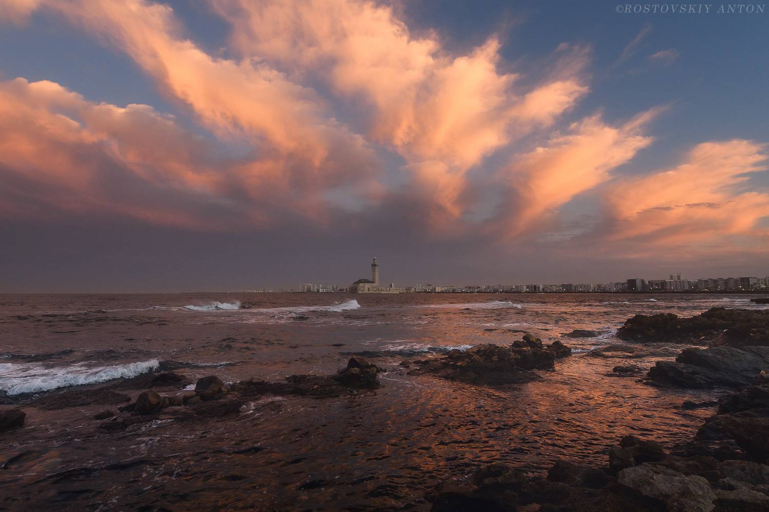 Касабланка, фототур, Марокко, закат, океан, Антон Ростовский
