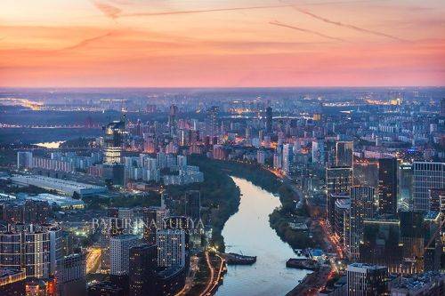 Выше Только Любовь. Вид со смотровой площадки в Москва-Сити