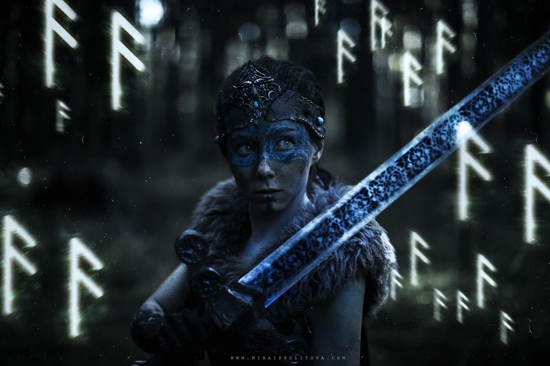 dark, art, horror, portrait, fine-art, cosplay, sfx,  С а г а   С е н у а фото превью