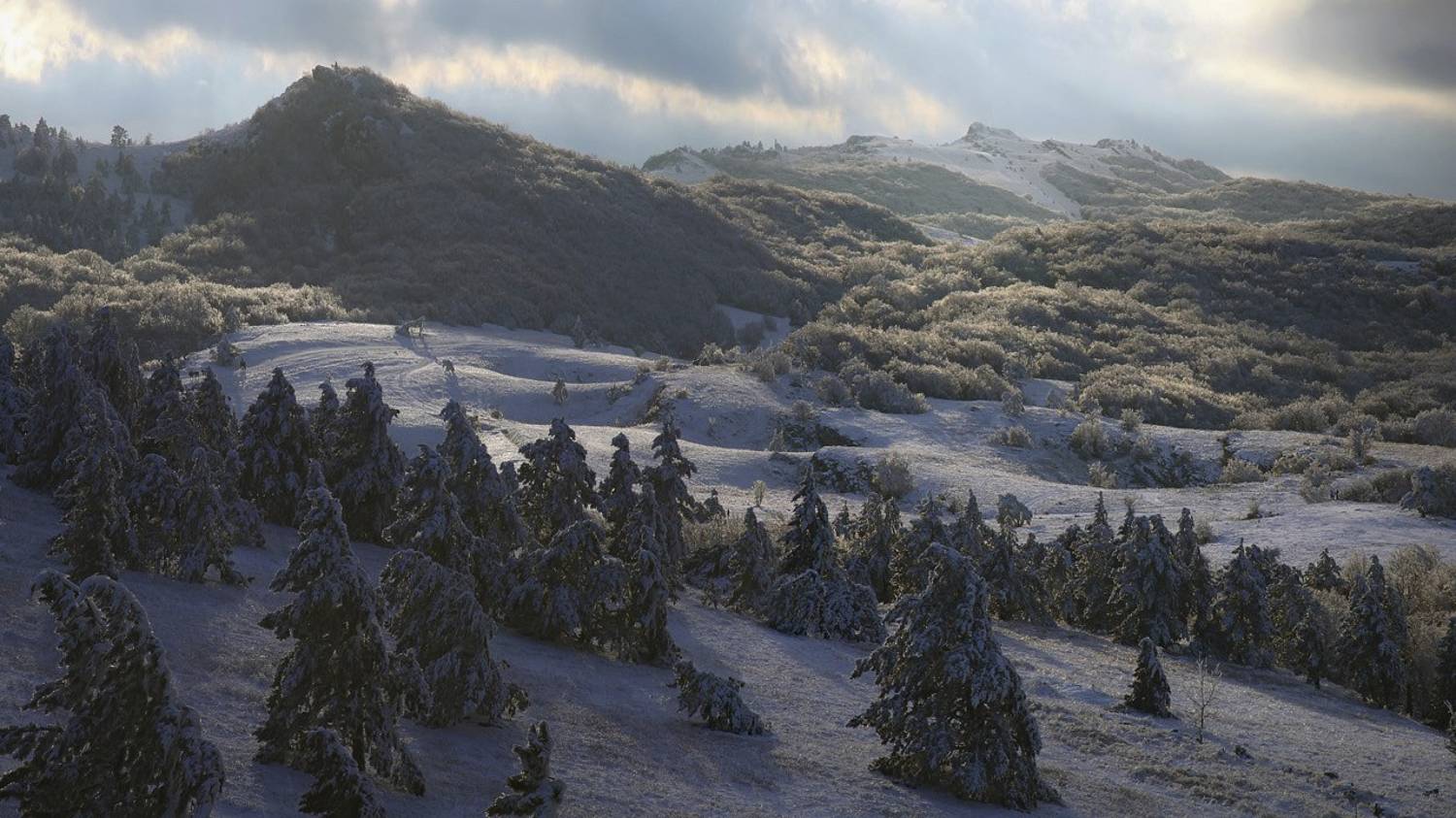 крым, пейзаж, зима, горы, ай-петри,, Сергей Шульга