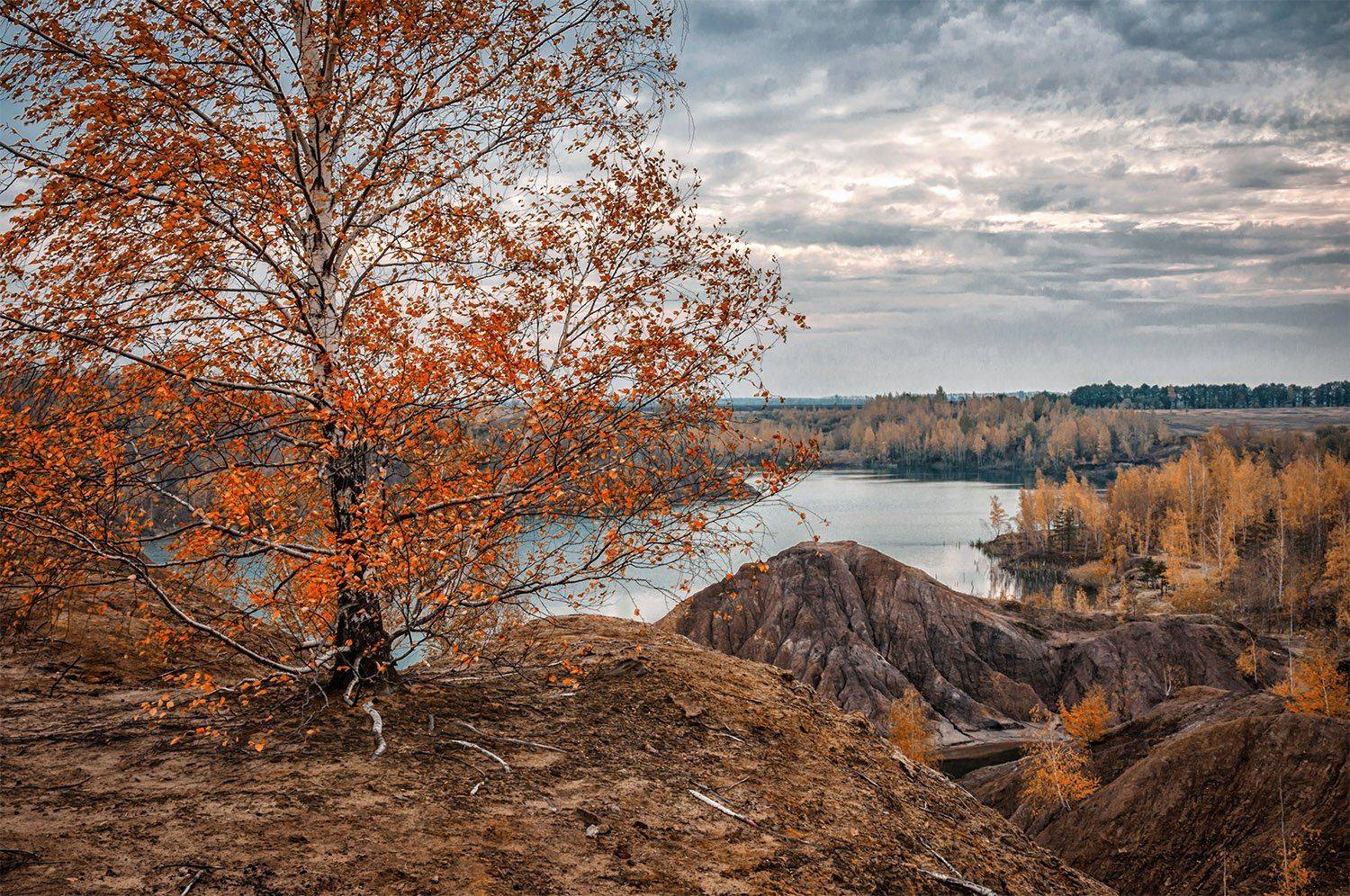 кондуки, осень, пейзаж, Анатолий Зверев