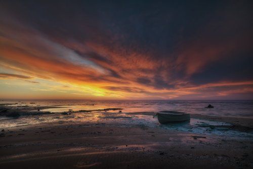 Пожар над Рыбинским морем ))