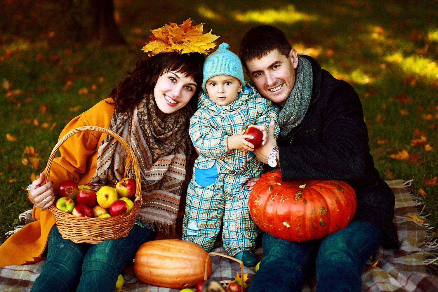 семья, осень, счастье, мама, ребенок, дети, мальчик, младенец, парк, москва,, Estetika