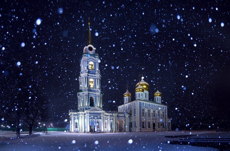 Снежная ночь фото превью