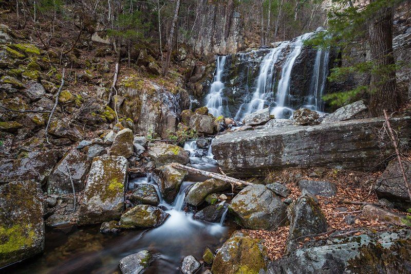 Весна, Водопад, Природа, Россия Еломовские водопады. Приморский край. фото превью