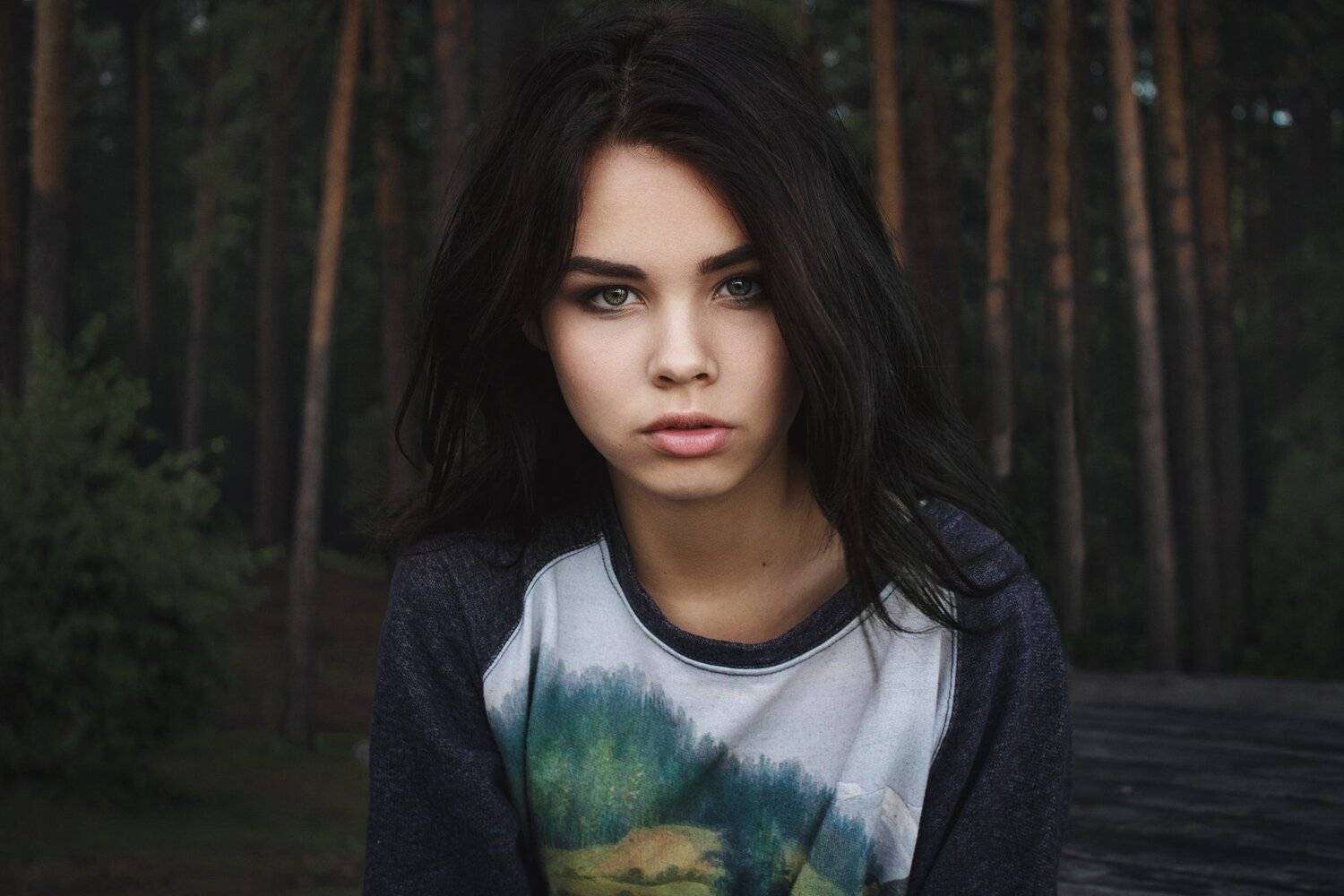 forest,girl,ivankopchenov,natural light,outdoor,portrait,tree,иванкопченов,лес,портрет,портрет девушки,деревья, Иван Копченов