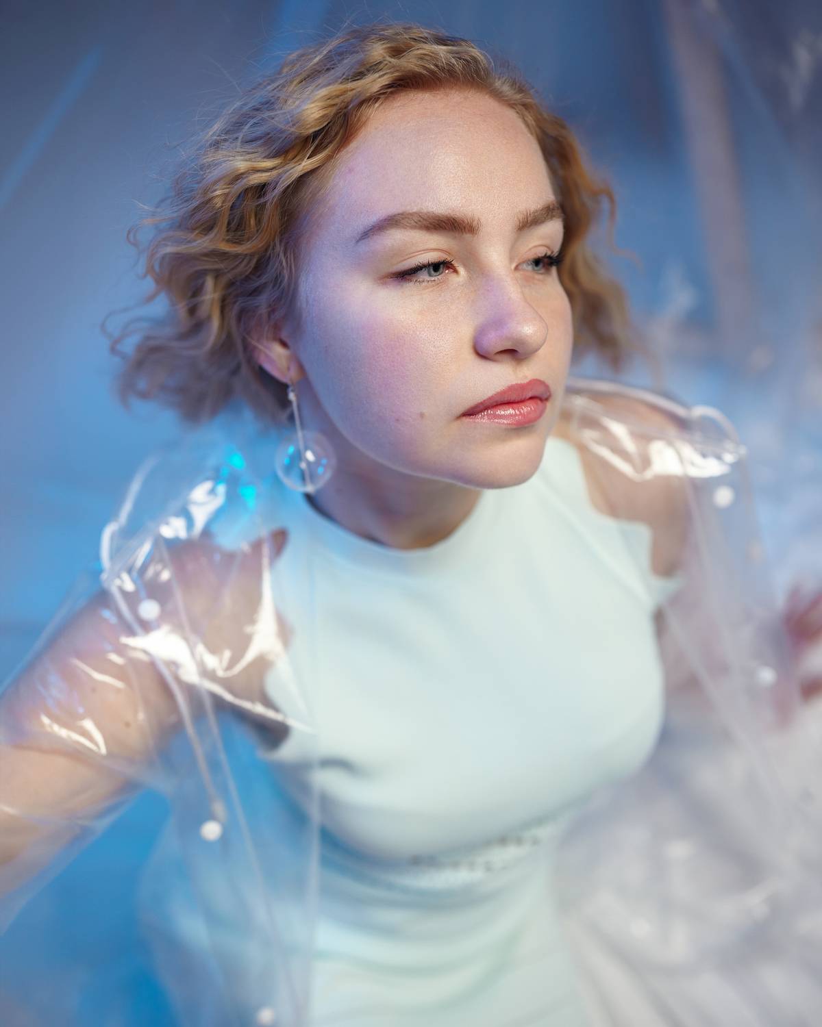 настроение портрет задумчивость голубой дождь печаль , Seitner Natalie