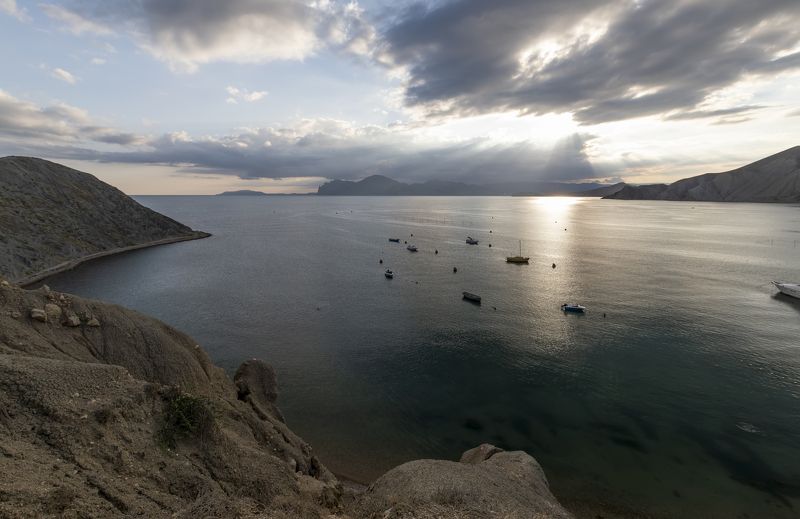 крым, лето, киммерия, вечер, закат, море, черное Киммерия... фото превью