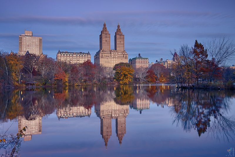 new york, The Lake in Central Park фото превью