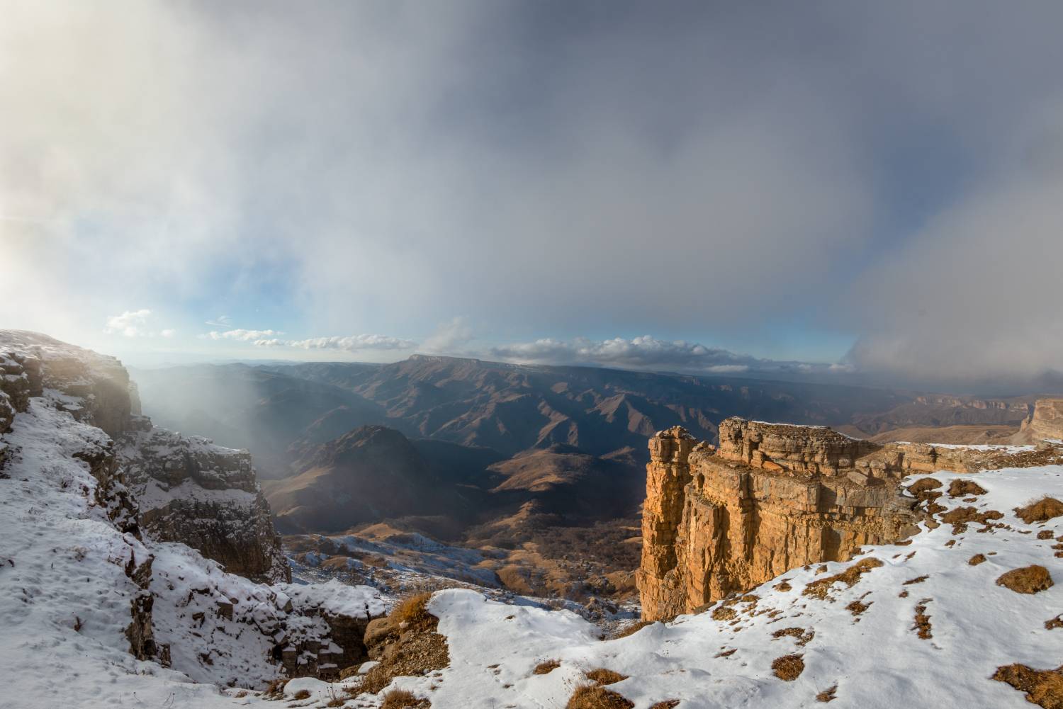 горы снег облачность, Anatoly