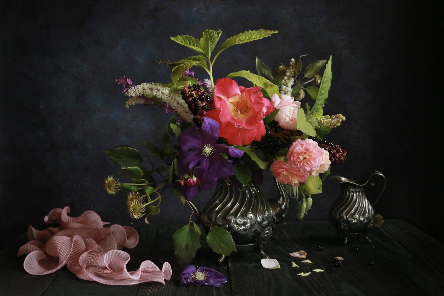 Букет bouquet roses розы Кэнон canon клематис, Alena Gershfeld