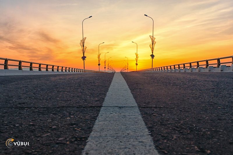 dawn, road, bridge, Vietnam, longest bridge road to dawn фото превью