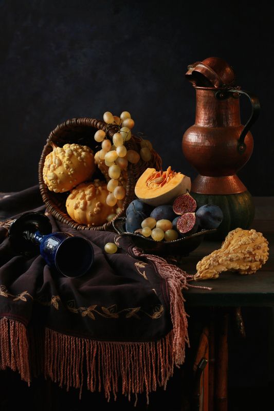 Натюрморт stilllife тыквы Кэнон canon  С тыковками фото превью