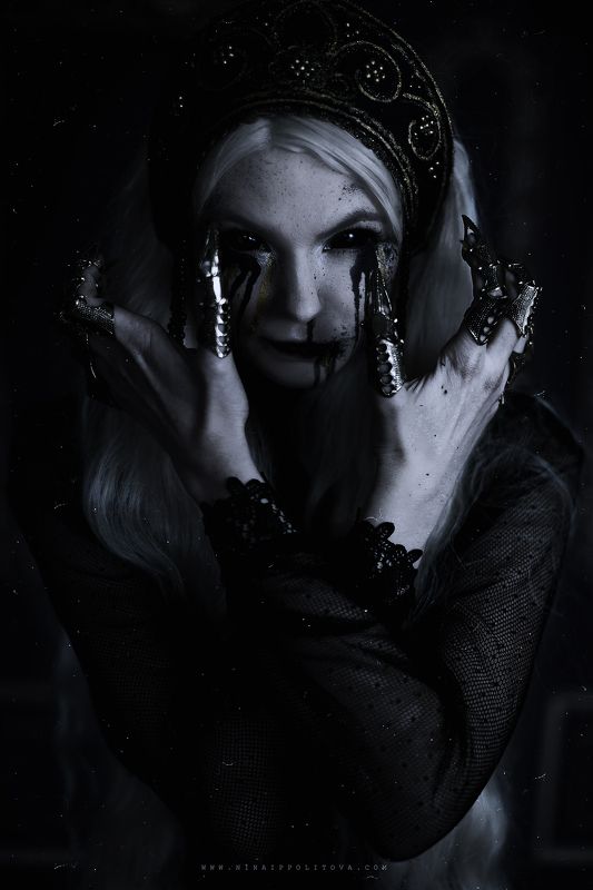 dark, art, horror, portrait, fine-art, cosplay, sfx,  М е р т в а я   к р а с а фото превью