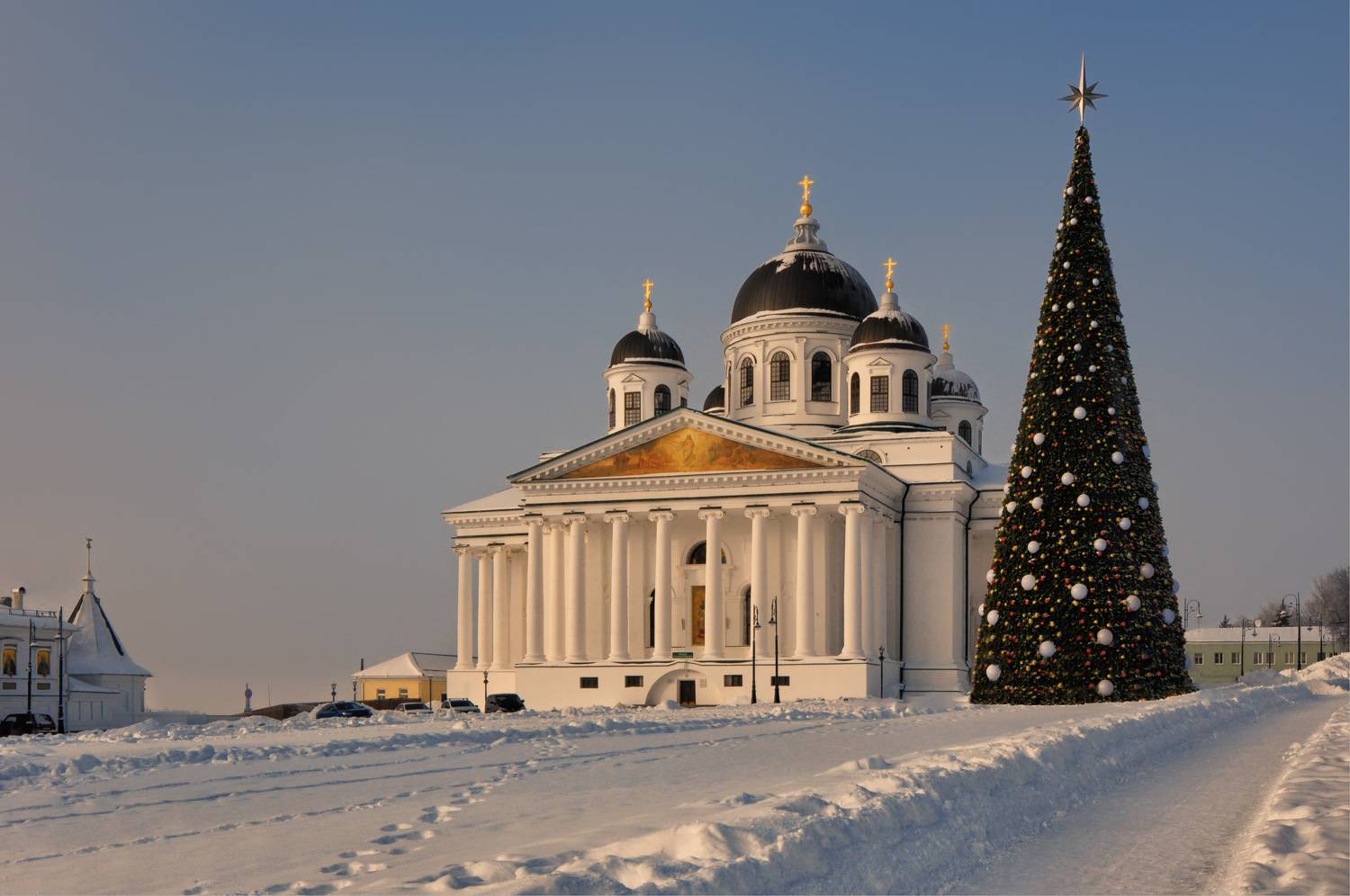 собор ёлка снег, Вера Петри