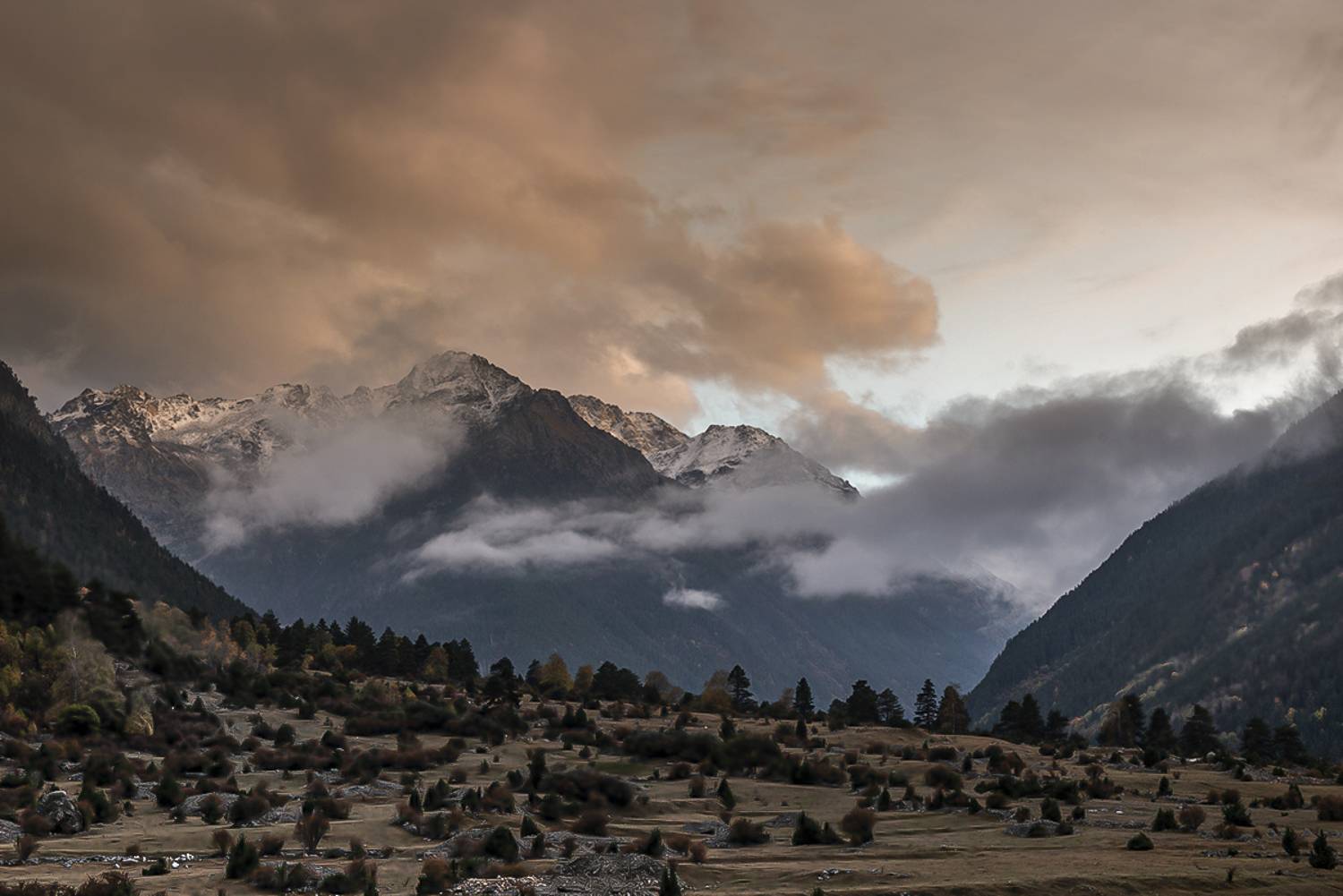 облака горы долина, Anatoly