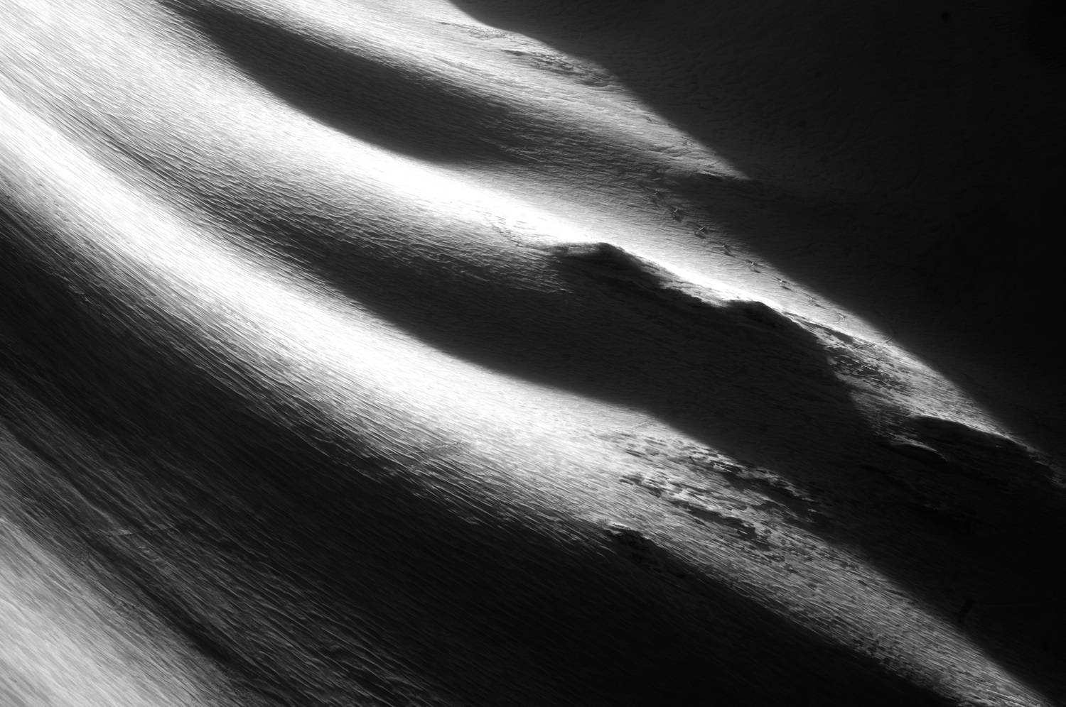 снег, архыз, лавина, зима, черно-белое, Olga Sharikova