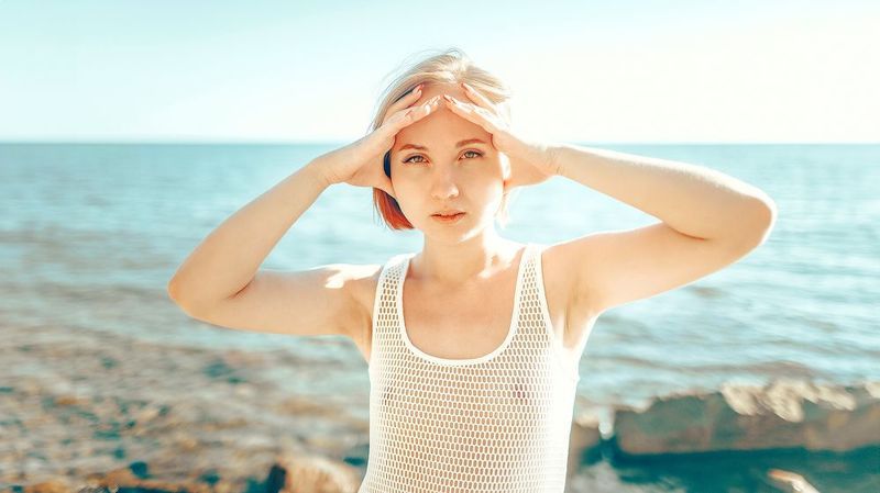 ню, портрет, topless, girl, portrait, artnu, transparent, summer, sea Elle Erex фото превью