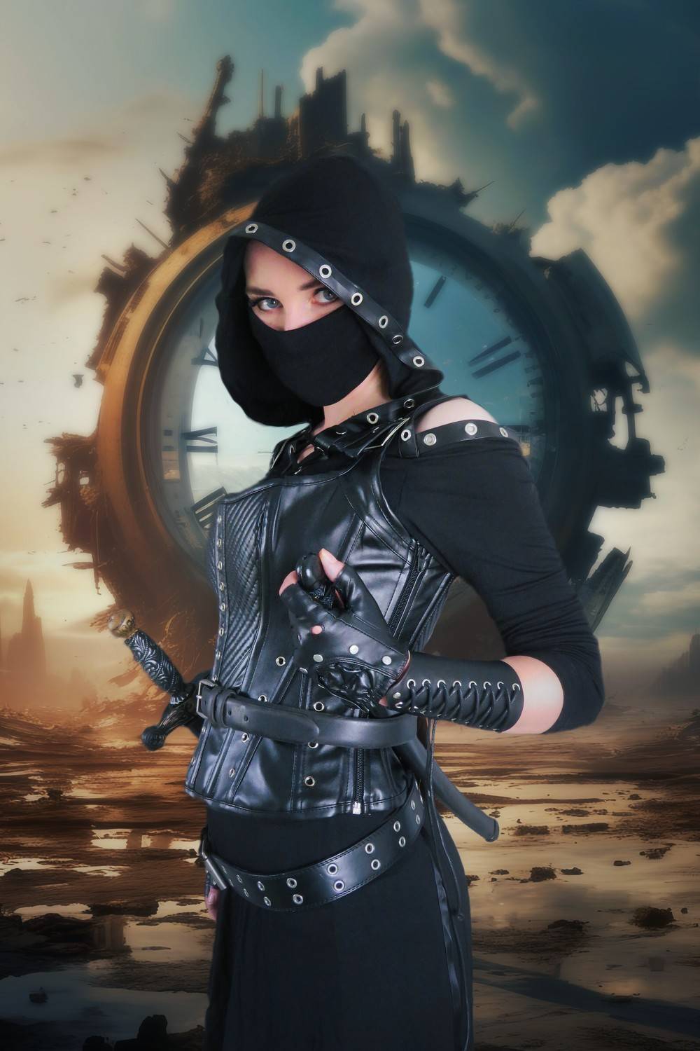 девушка, время, Sergii Vidov