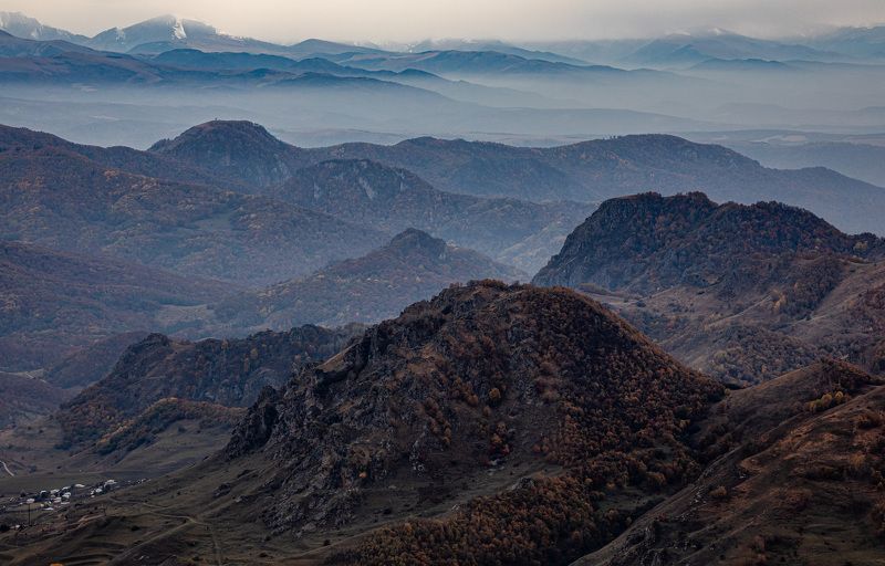 Кавказ, Горы Туманные дали фото превью