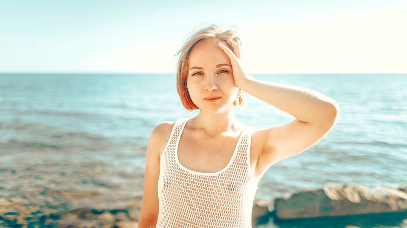ню, портрет, topless, girl, portrait, artnu, transparent, summer, sea Elle Erex фото превью