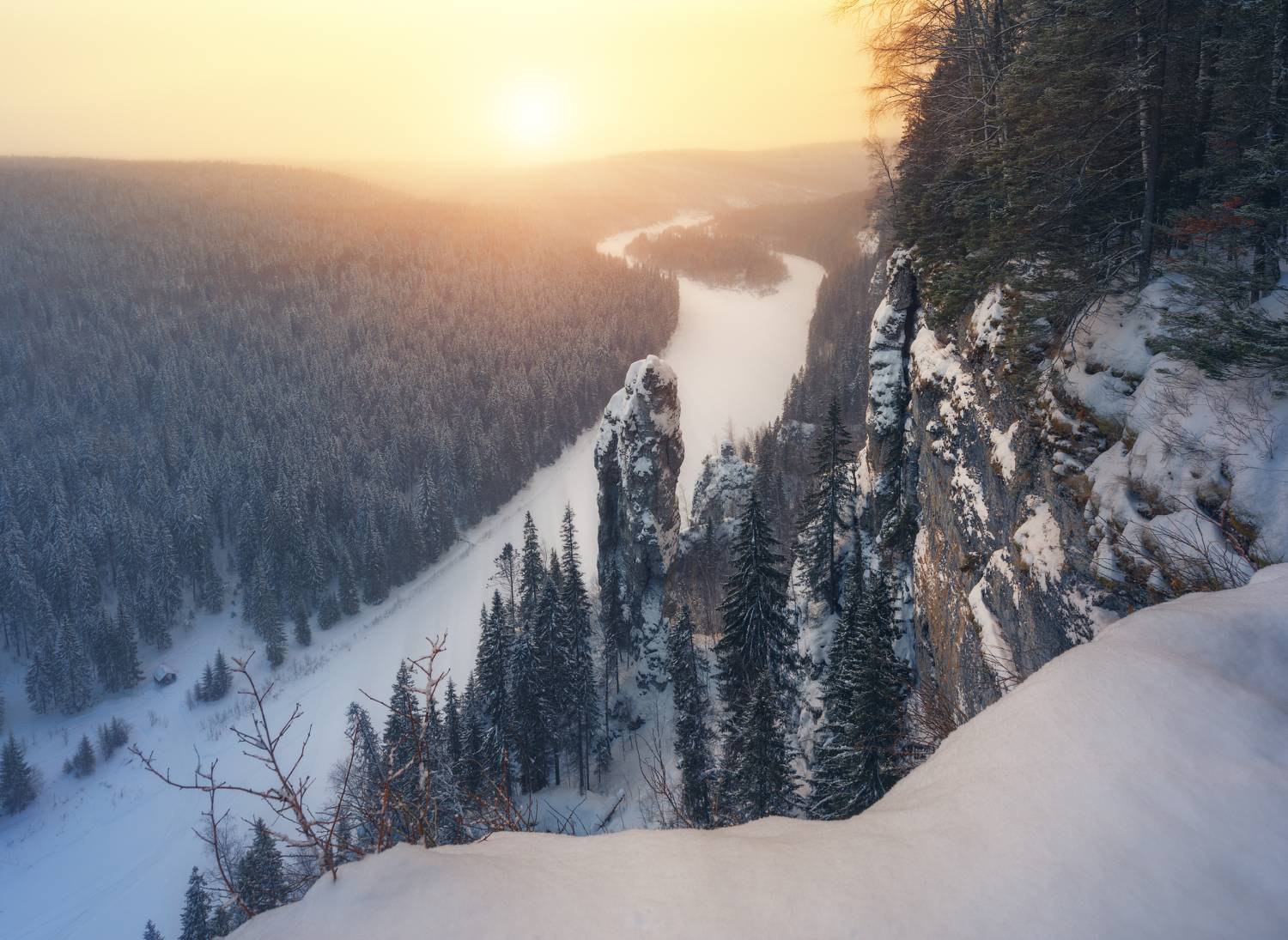 пермский край урал уральские горы усьва усьвинские столбы зима мороз, Шишкин Дмитрий
