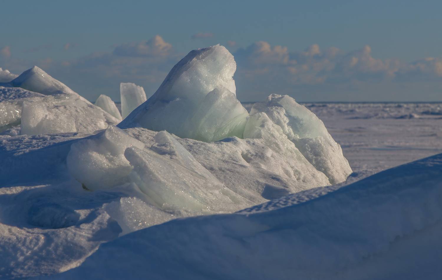 зима, снег, лед, торос, солнце, море, Светлана Холодняк