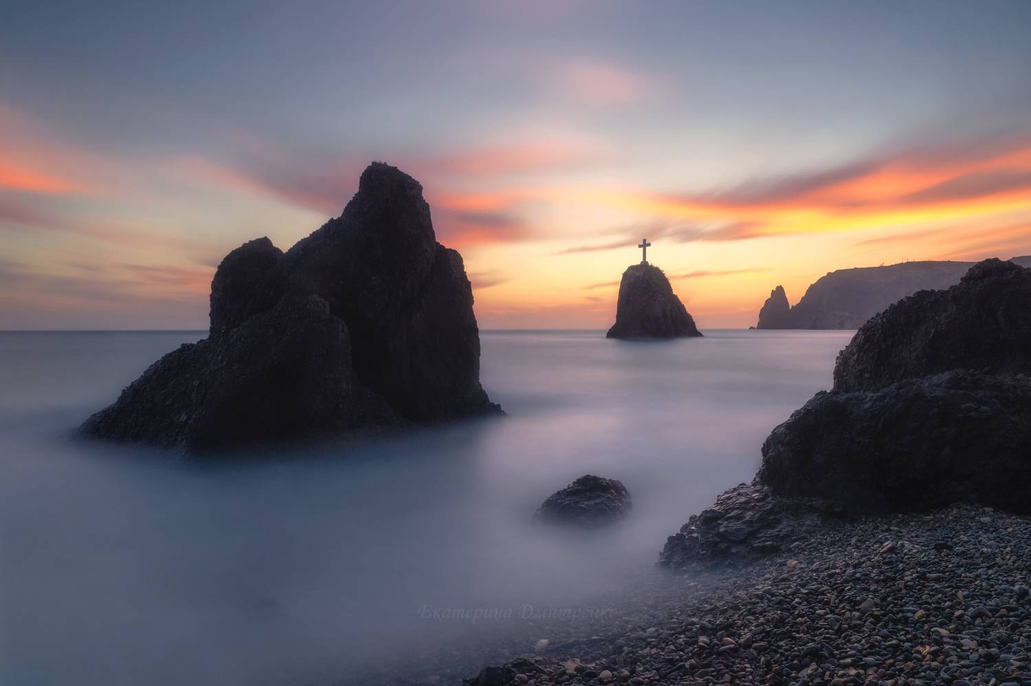 крым, море, севастополь, фиолент, пейзаж, crimea, landscape, seascape, длинная выдержка, Дмитренко Екатерина