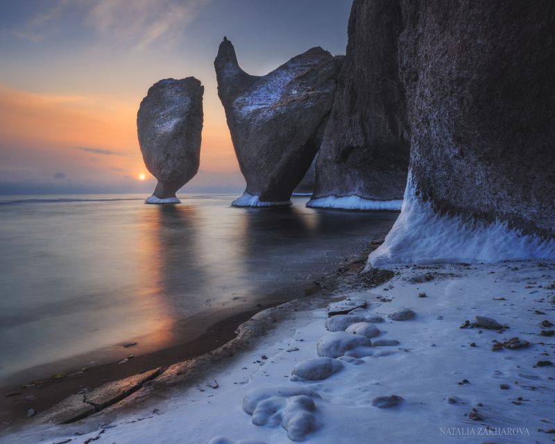 приморье, владивосток, приморский край, бухта дубовая Рассвет в Дубовой фото превью